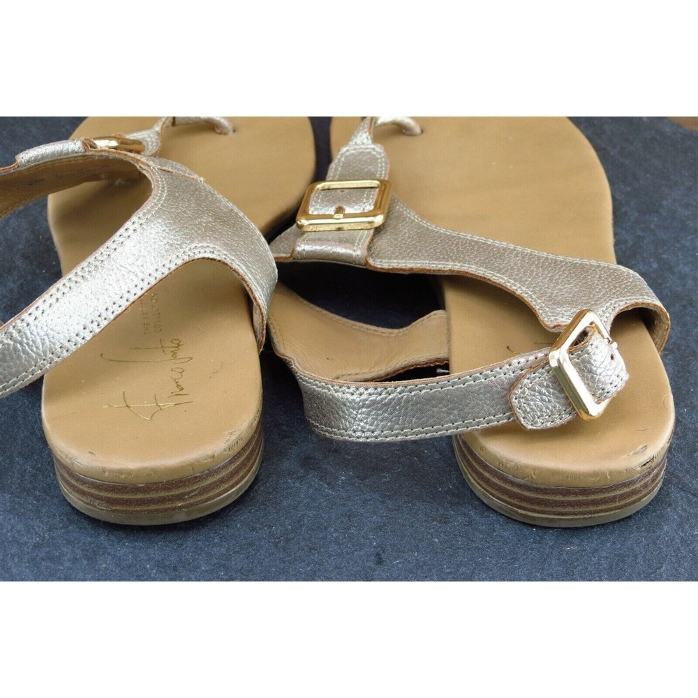 Franco Sarto Sz 6.5 M Champagne‎ Thong Synthetic Women Sandals Gita - Picture 5 of 7